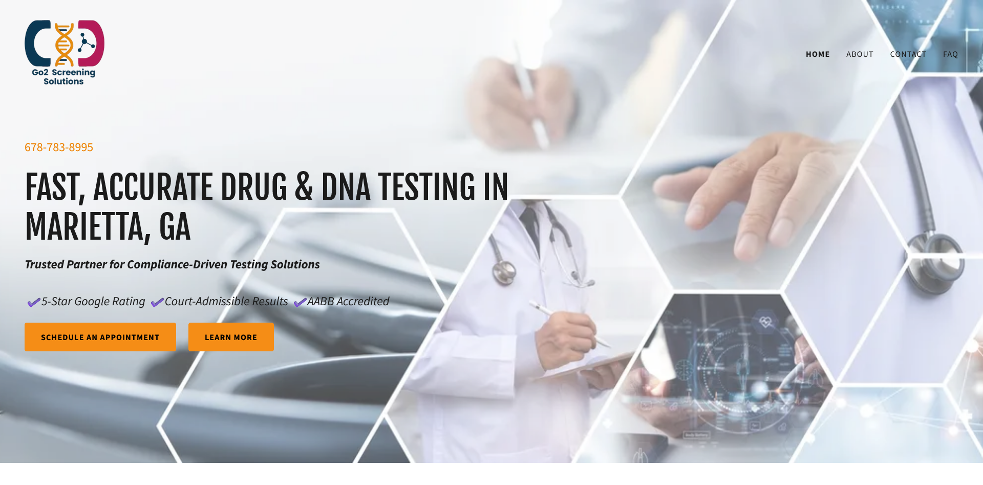 Go 2 Screening Solutions Website Designed by Darya Talia